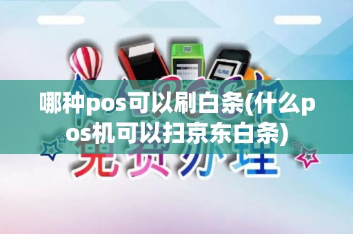 哪种pos可以刷白条(什么pos机可以扫京东白条)