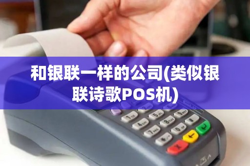 和银联一样的公司(类似银联诗歌POS机)