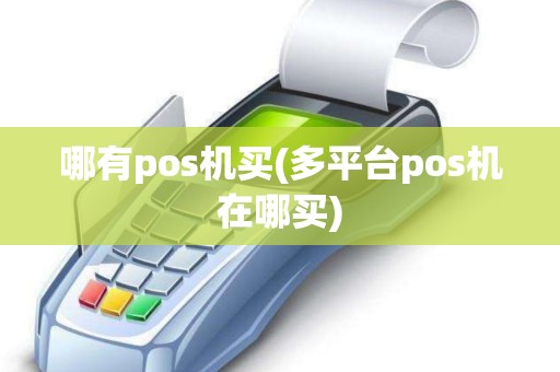 哪有pos机买(多平台pos机在哪买)