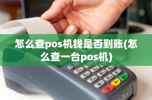 怎么查pos机钱是否到账(怎么查一台pos机)