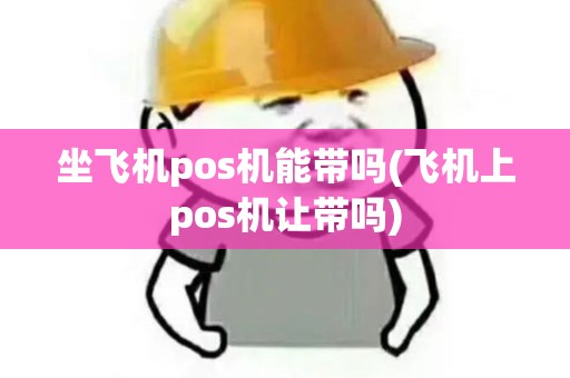 坐飞机pos机能带吗(飞机上pos机让带吗)