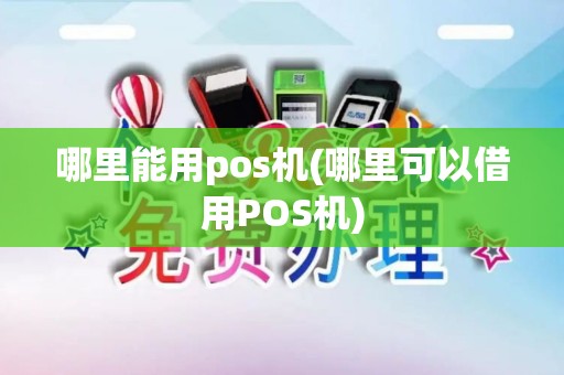 哪里能用pos机(哪里可以借用POS机)