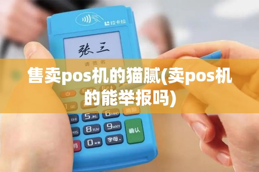 售卖pos机的猫腻(卖pos机的能举报吗)