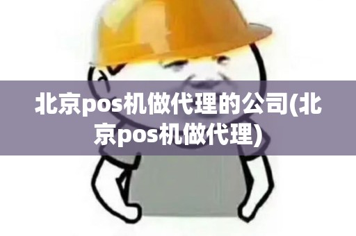 北京pos机做代理的公司(北京pos机做代理)