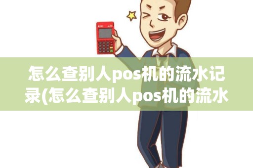 怎么查别人pos机的流水记录(怎么查别人pos机的流水)