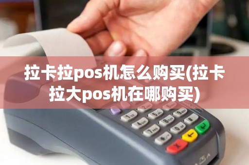 拉卡拉pos机怎么购买(拉卡拉大pos机在哪购买)