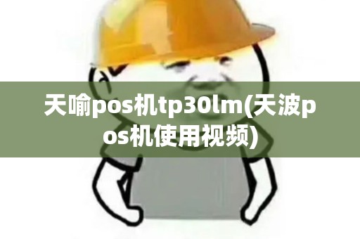天喻pos机tp30lm(天波pos机使用视频)