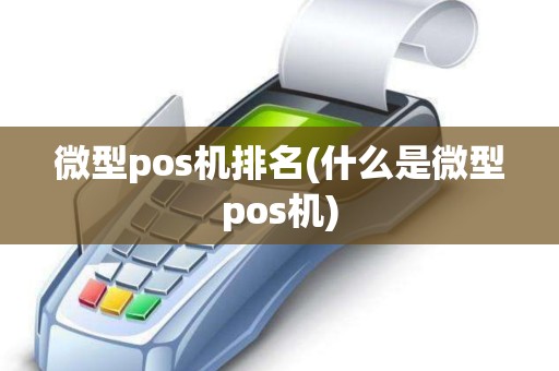 微型pos机排名(什么是微型pos机)