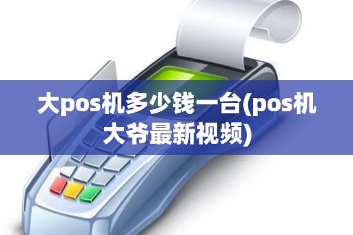 大pos机多少钱一台(pos机大爷最新视频)
