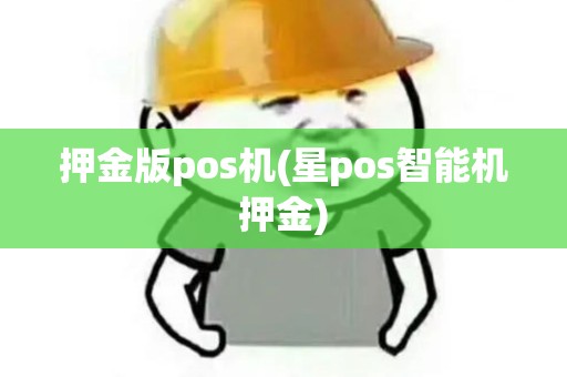 押金版pos机(星pos智能机押金)