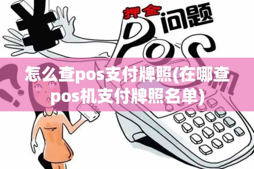 怎么查pos支付牌照(在哪查pos机支付牌照名单)