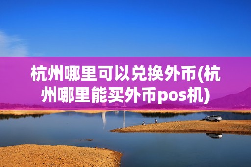 杭州哪里可以兑换外币(杭州哪里能买外币pos机) 杭州哪里可以兑换外币(杭州哪里能买外币pos机)