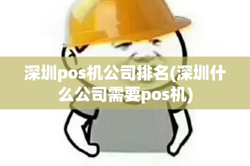 深圳pos机公司排名(深圳什么公司需要pos机) 深圳pos机公司排名(深圳什么公司需要pos机)