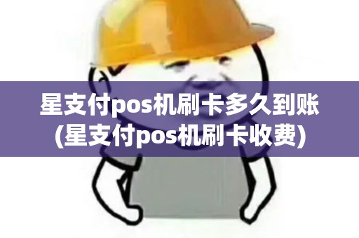 星支付pos机刷卡多久到账(星支付pos机刷卡收费)