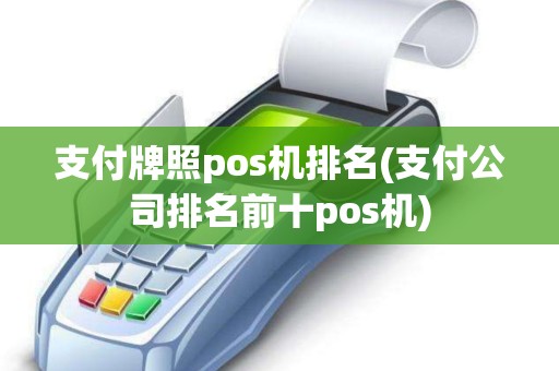 支付牌照pos机排名(支付公司排名前十pos机)