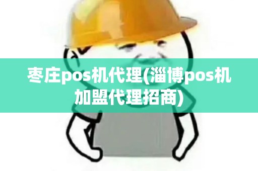 枣庄pos机代理(淄博pos机加盟代理招商)
