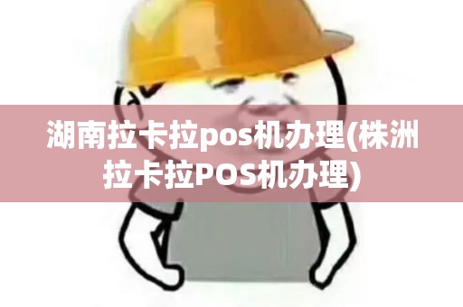 湖南拉卡拉pos机办理(株洲拉卡拉POS机办理)