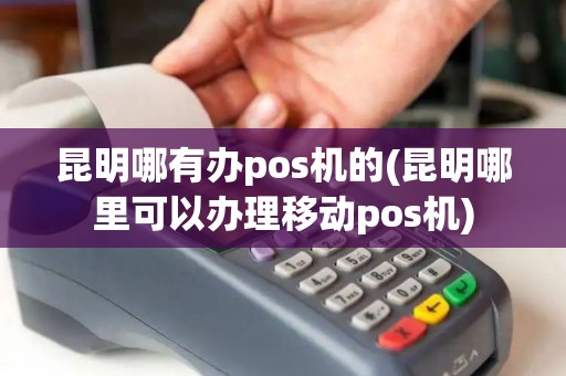 昆明哪有办pos机的(昆明哪里可以办理移动pos机)