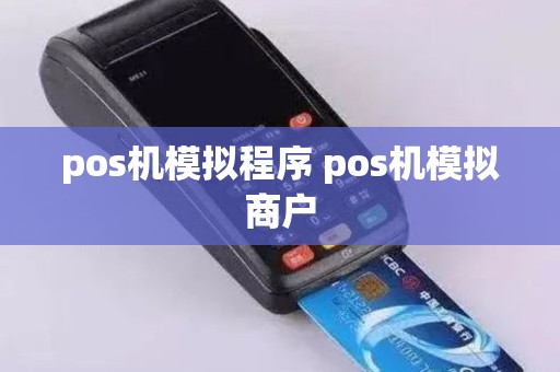 pos机模拟程序 pos机模拟商户