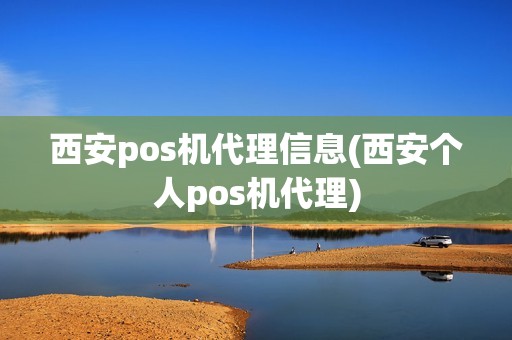 西安pos机代理信息(西安个人pos机代理)
