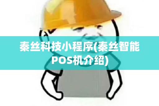 秦丝科技小程序(秦丝智能POS机介绍) 秦丝科技小程序(秦丝智能POS机介绍)