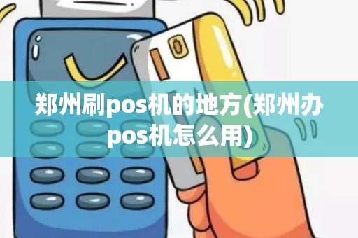 郑州刷pos机的地方(郑州办pos机怎么用)