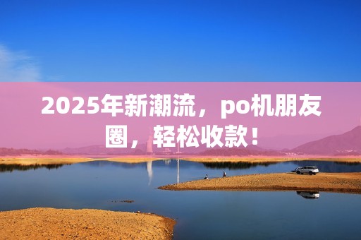 2025年新潮流，po机朋友圈，轻松收款！