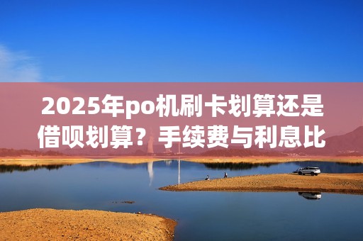 2025年po机刷卡划算还是借呗划算？手续费与利息比较