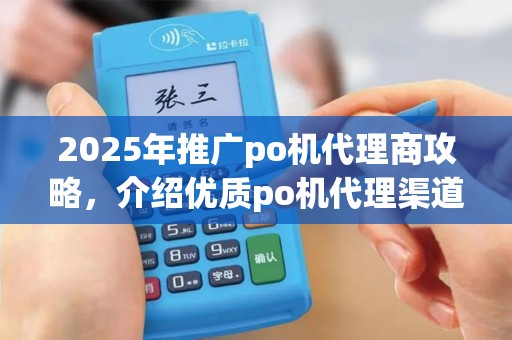 2025年推广po机代理商攻略，介绍优质po机代理渠道