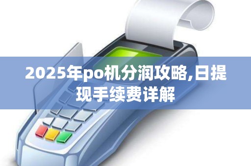 2025年po机分润攻略,日提现手续费详解