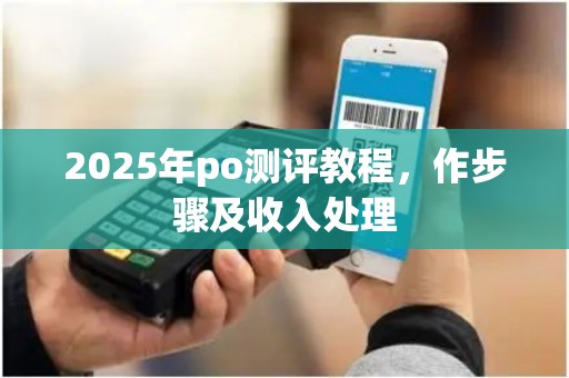 2025年po测评教程，作步骤及收入处理