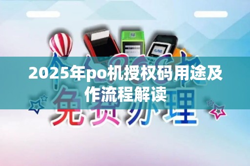2025年po机授权码用途及作流程解读