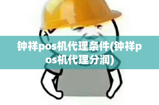 钟祥pos机代理条件(钟祥pos机代理分润)