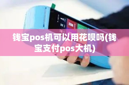 钱宝pos机可以用花呗吗(钱宝支付pos大机) 钱宝pos机可以用花呗吗(钱宝支付pos大机)
