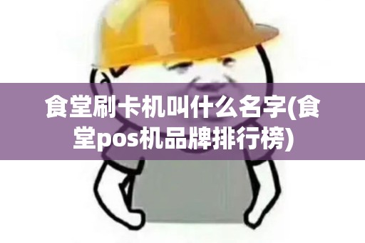 食堂刷卡机叫什么名字(食堂pos机品牌排行榜)