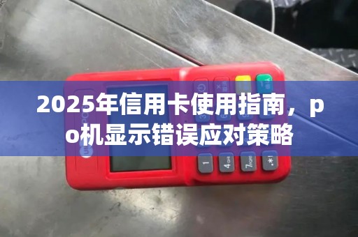 2025年信用卡使用指南，po机显示错误应对策略