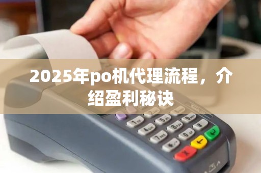 2025年po机代理流程，介绍盈利秘诀
