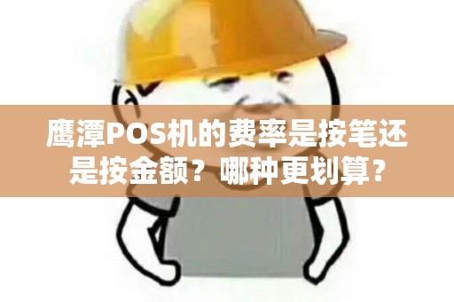 鹰潭POS机的费率是按笔还是按金额？哪种更划算？