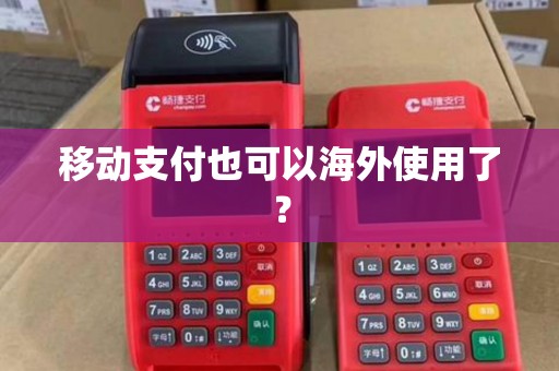 移动支付也可以海外使用了? 移动支付也可以海外使用了?