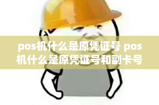 pos机什么是原凭证号 pos机什么是原凭证号和副卡号