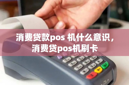 消费贷款pos 机什么意识，消费贷pos机刷卡