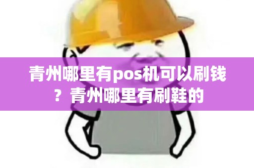 青州哪里有pos机可以刷钱？青州哪里有刷鞋的