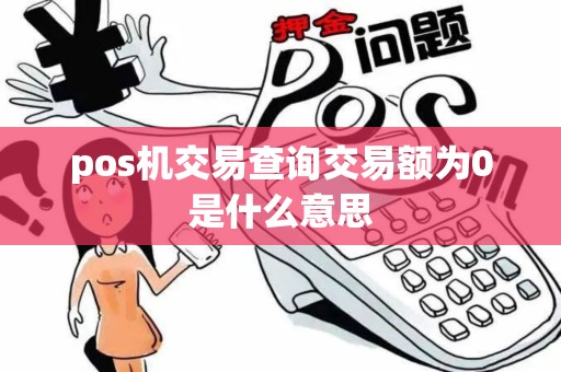 pos机交易查询交易额为0是什么意思