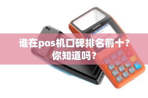 谁在pos机口碑排名前十？你知道吗？