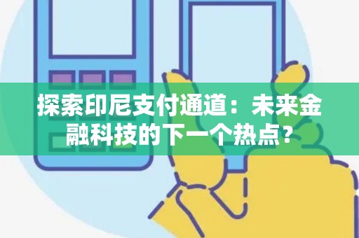 探索印尼支付通道：未来金融科技的下一个热点？