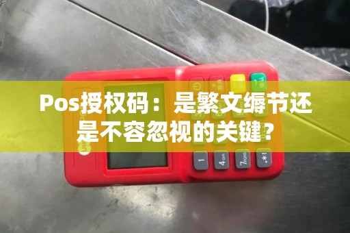Pos授权码：是繁文缛节还是不容忽视的关键？