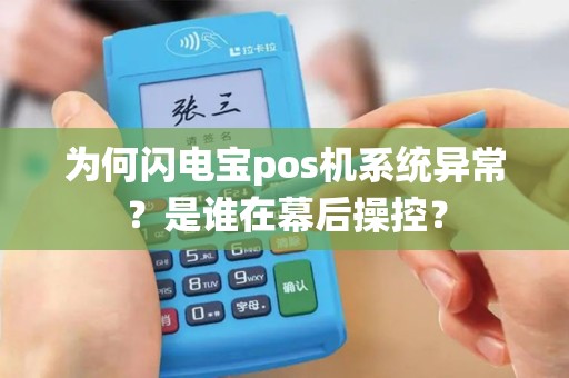 为何闪电宝pos机系统异常？是谁在幕后操控？
