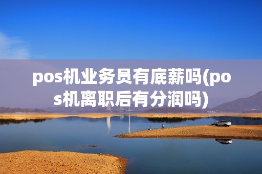 pos机业务员有底薪吗(pos机离职后有分润吗)