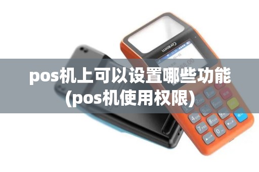 pos机上可以设置哪些功能(pos机使用权限)