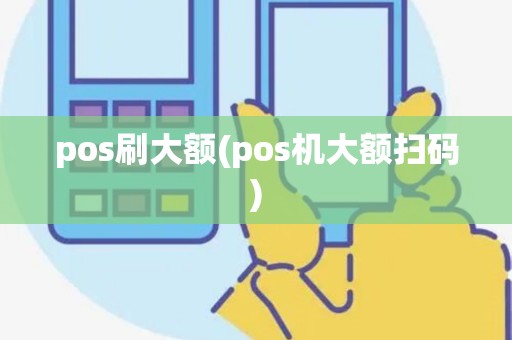 pos刷大额(pos机大额扫码)